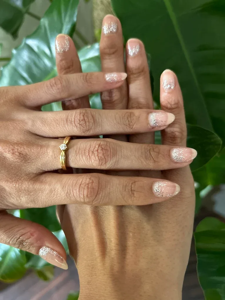 Decorative nail art manicure at Pixie Salon Jakkasandra Bengaluru