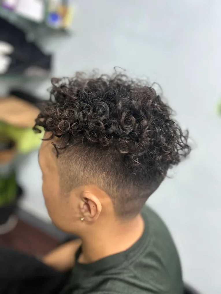 Men's curly hair styling at Pixie Salon Jakkasandra Bengaluru