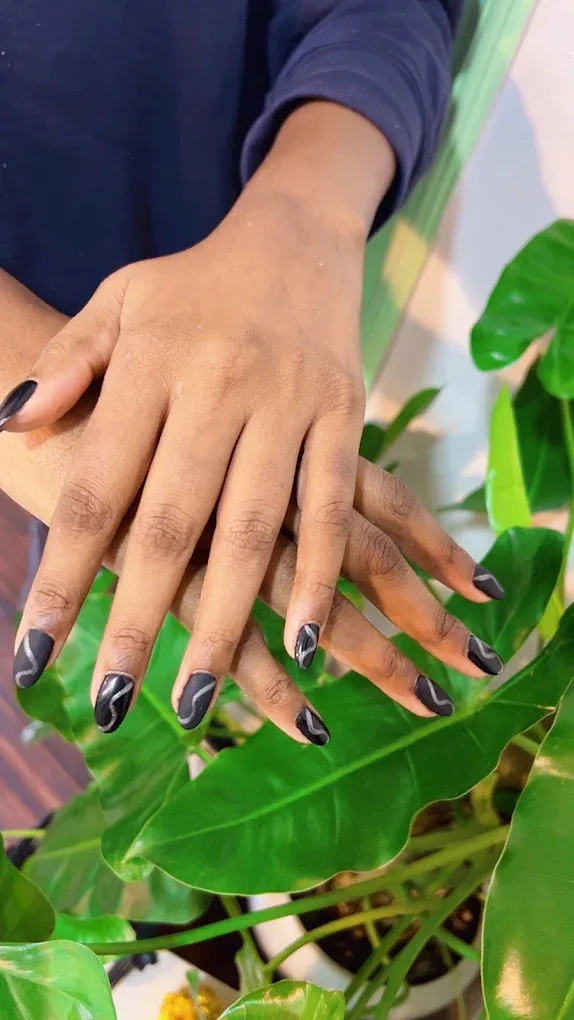 Nail art design at Pixie Salon Jakkasandra Bengaluru